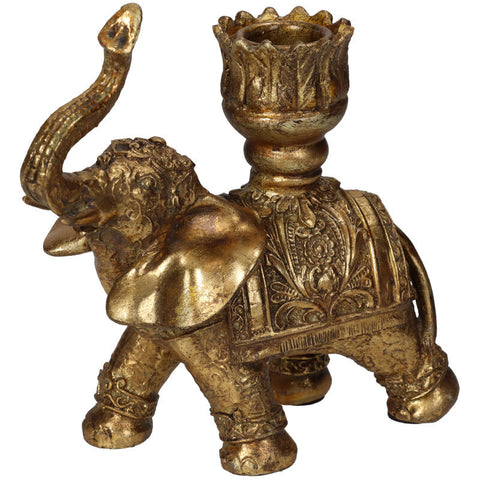 Candle Stick Elephant Gold