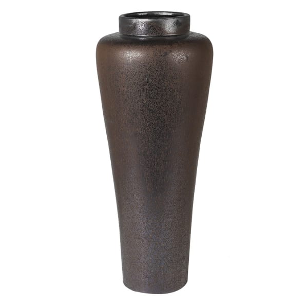 Tall Metallic Ceramic Vase