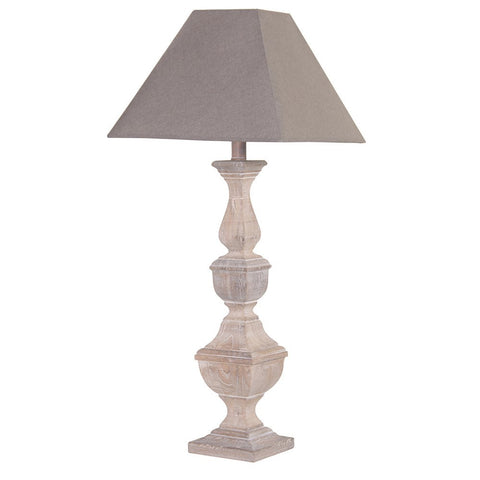 Grayson Table Lamp with Grey Shade