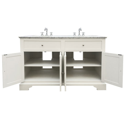 Double Sink Unit With Marble Top