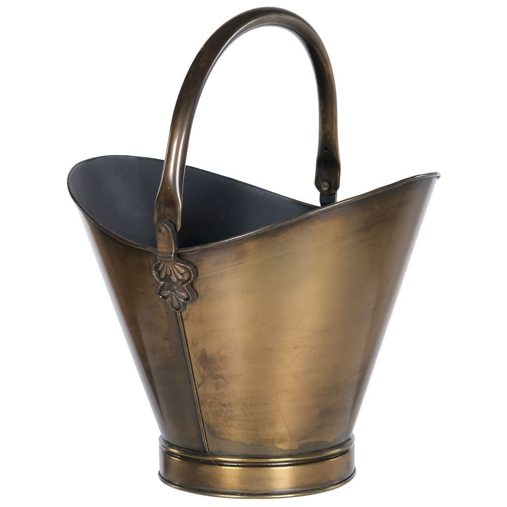 Georgian Antique Brass Coal Bucket 33x36x45cm