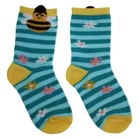 Kids Socks Bee Motif