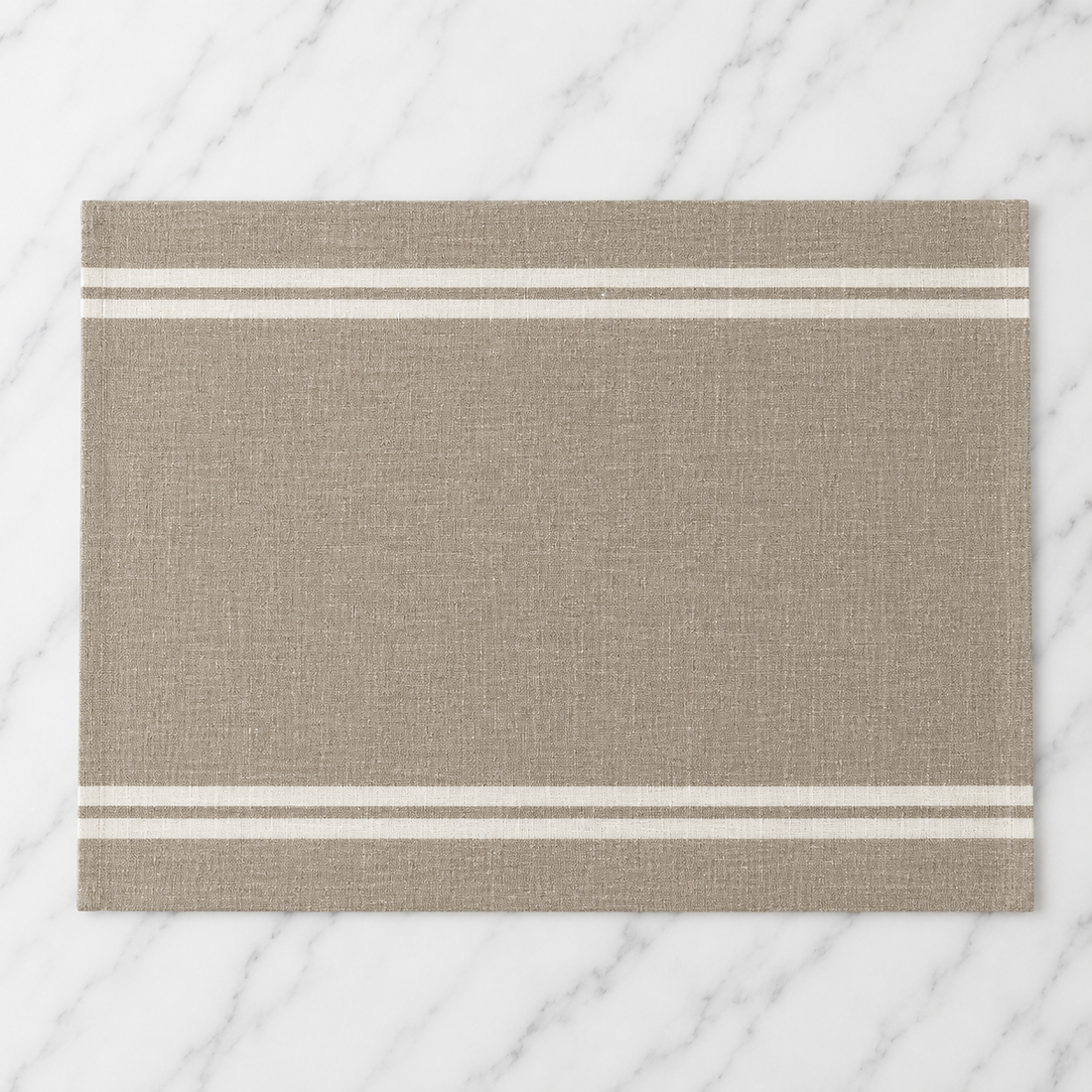 Linen Tea Towel With White Stripe