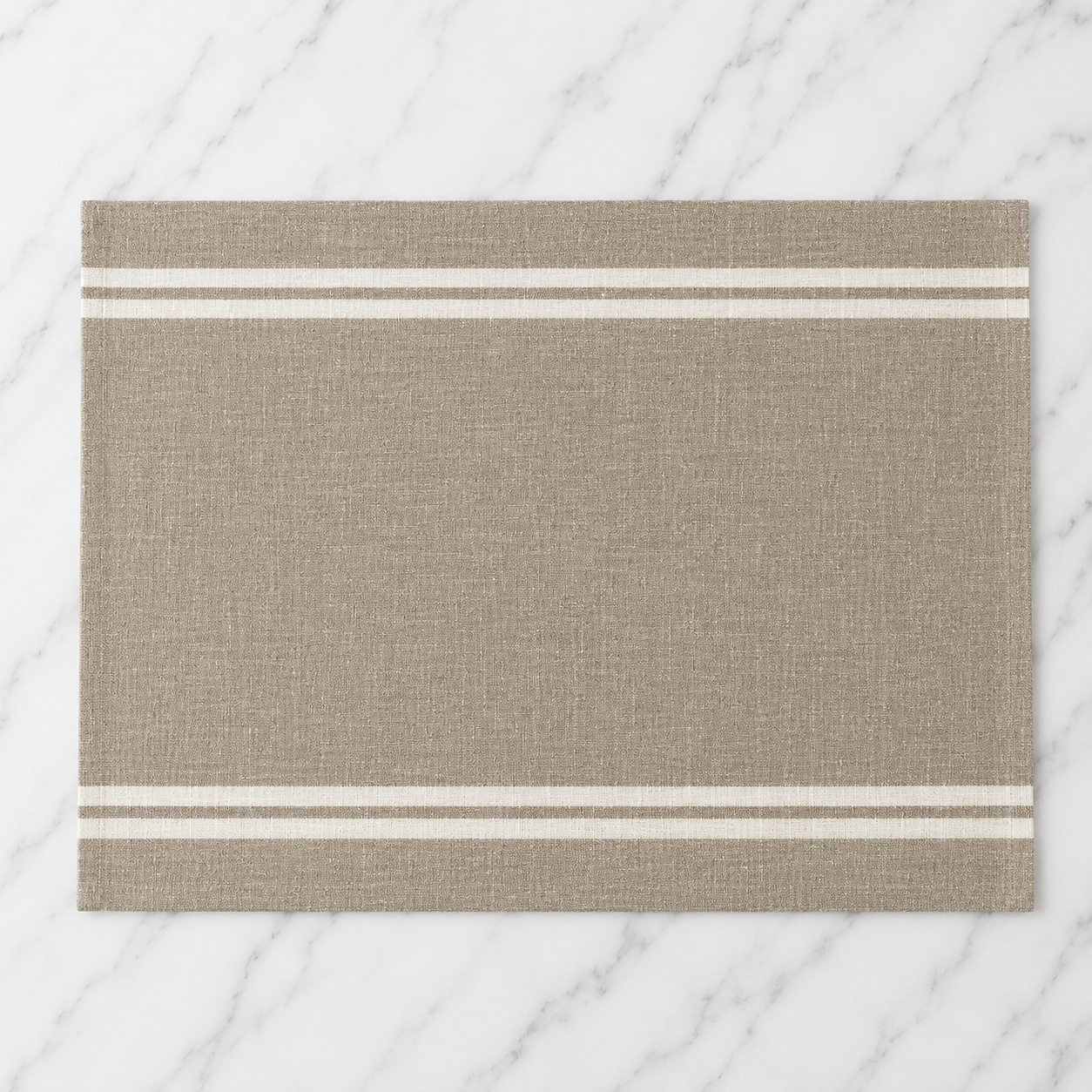 Linen Tea Towel With White Stripe