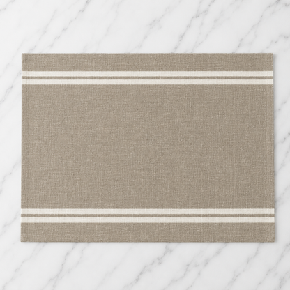 Linen Tea Towel With White Stripe