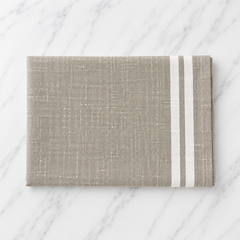 Linen Tea Towel With White Stripe