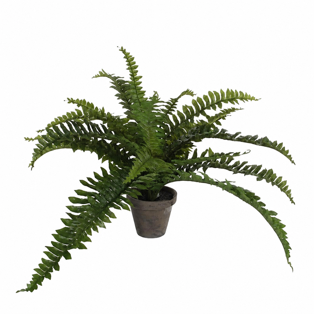 Boston Fern Artificial Plant in Plant Pot - H35 x Ø45 cm