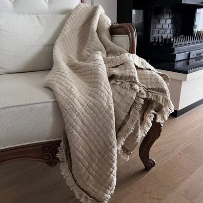 Butternut Color Throw Cassie Throw - Butternut – The White Room Kenmare