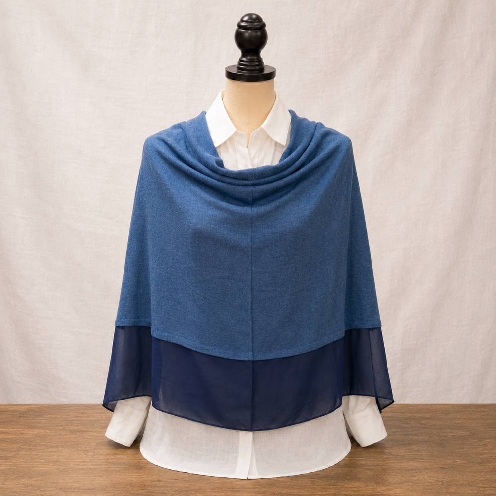 Poncho Galaxy Blue