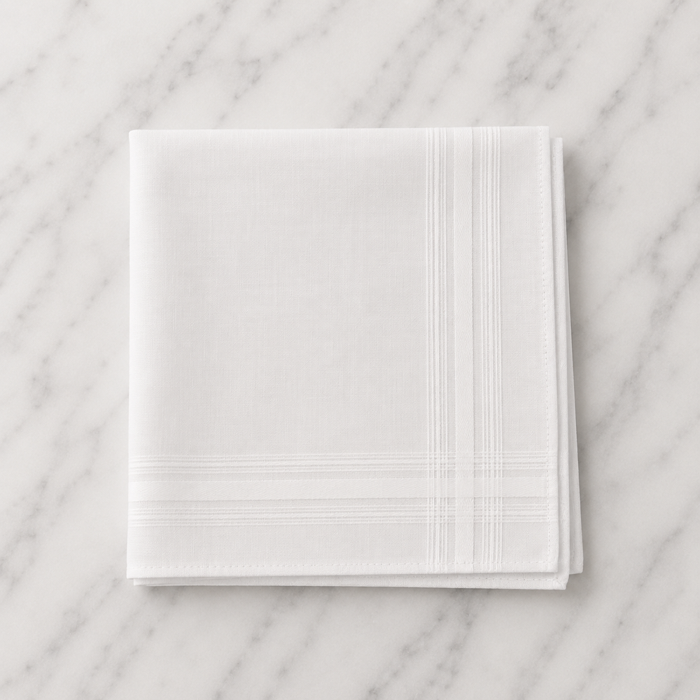 Cotton Classic White Hankie - 28 x 28cm