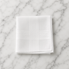 Cotton Classic White Hankie - 40 x 40cm