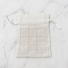 Irish Made Lace Sachet Bag With Square Design