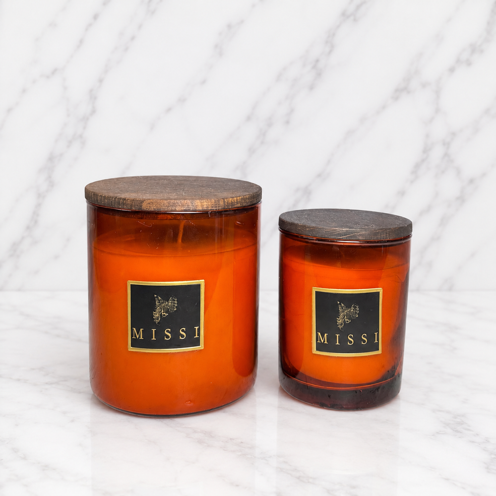 Luxury Scented Candle - Dark Amber