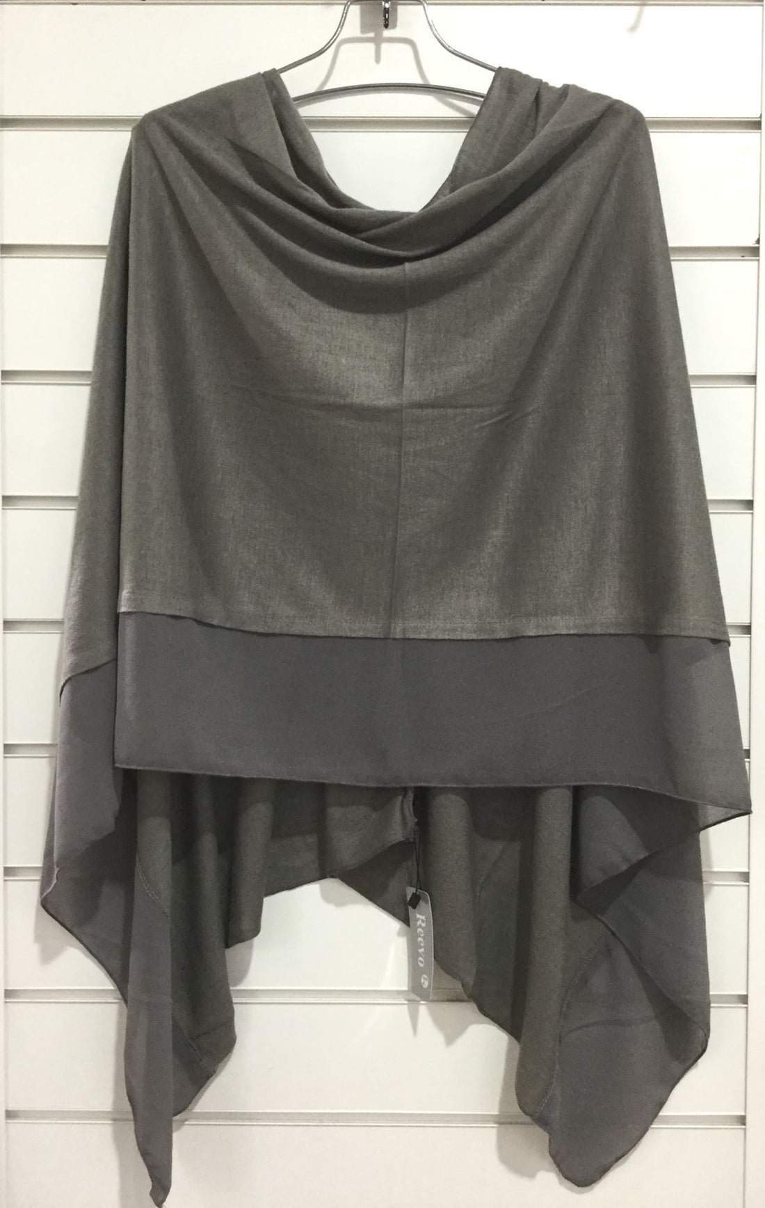 dark grey poncho -5