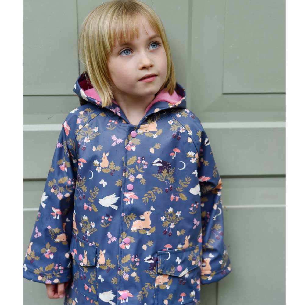 Kids Raincoat - Enchanted Forest Print