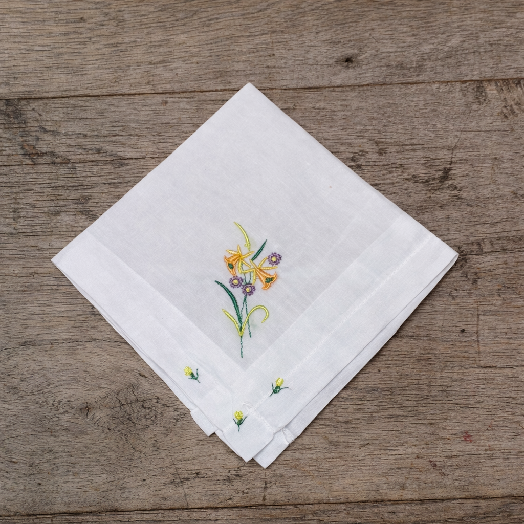 Floral Cotton Hankie