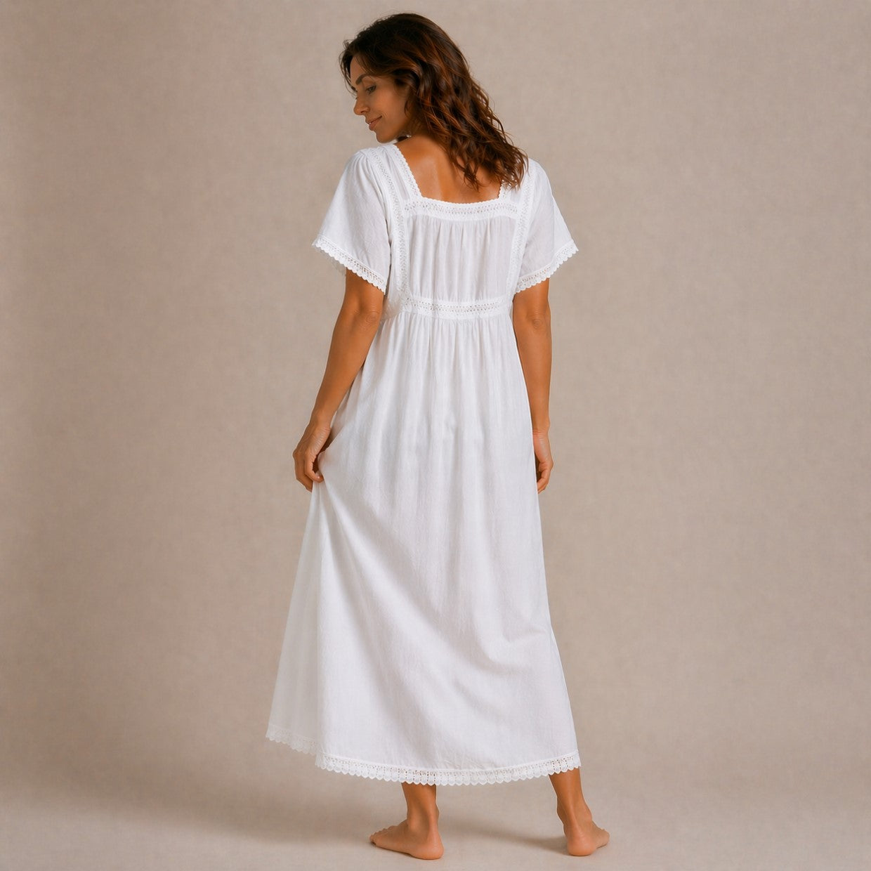 Front Panel Ladies Nightdress