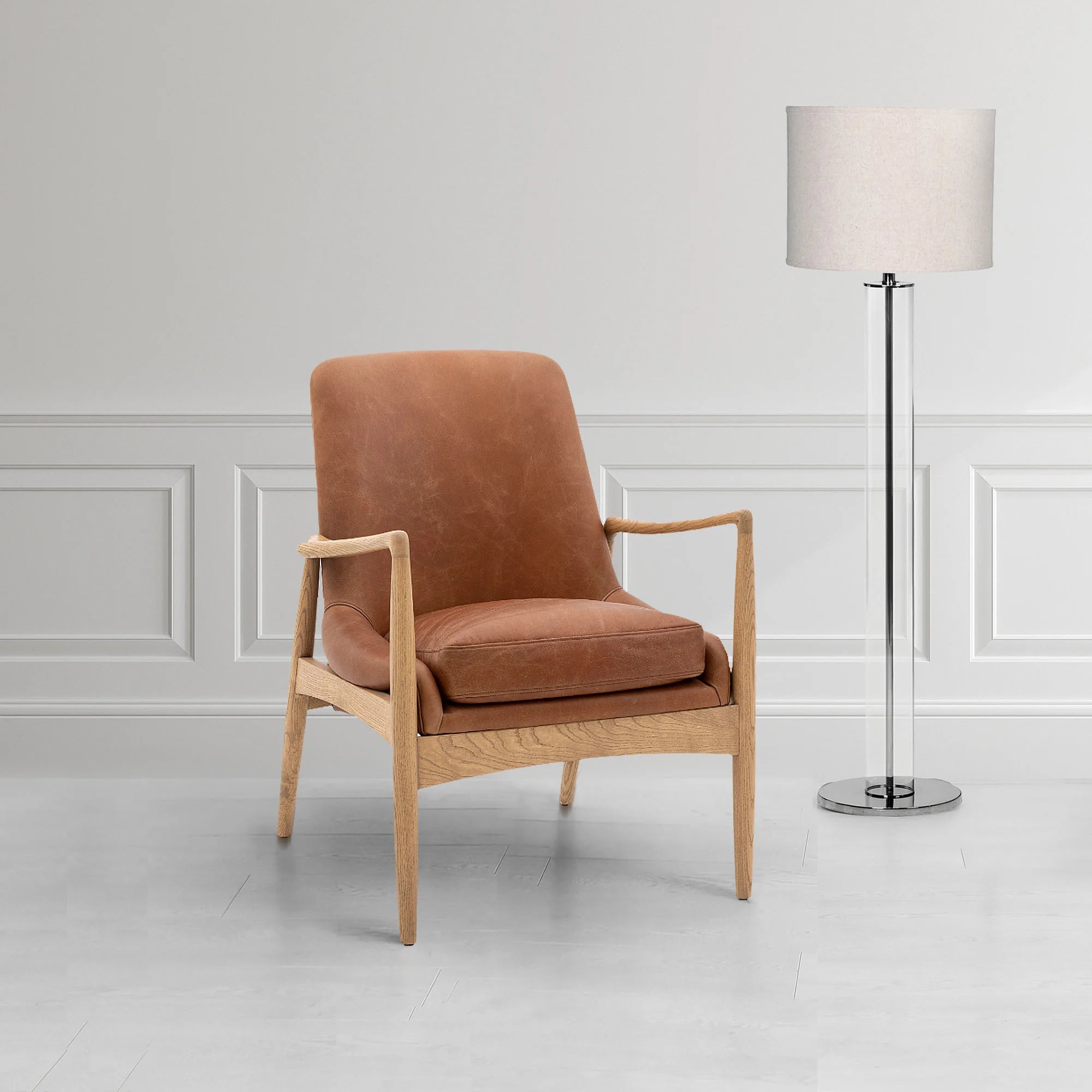 Carlton Brown Leather Armchair