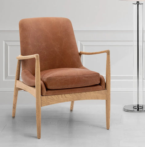 Carlton Brown Leather Armchair