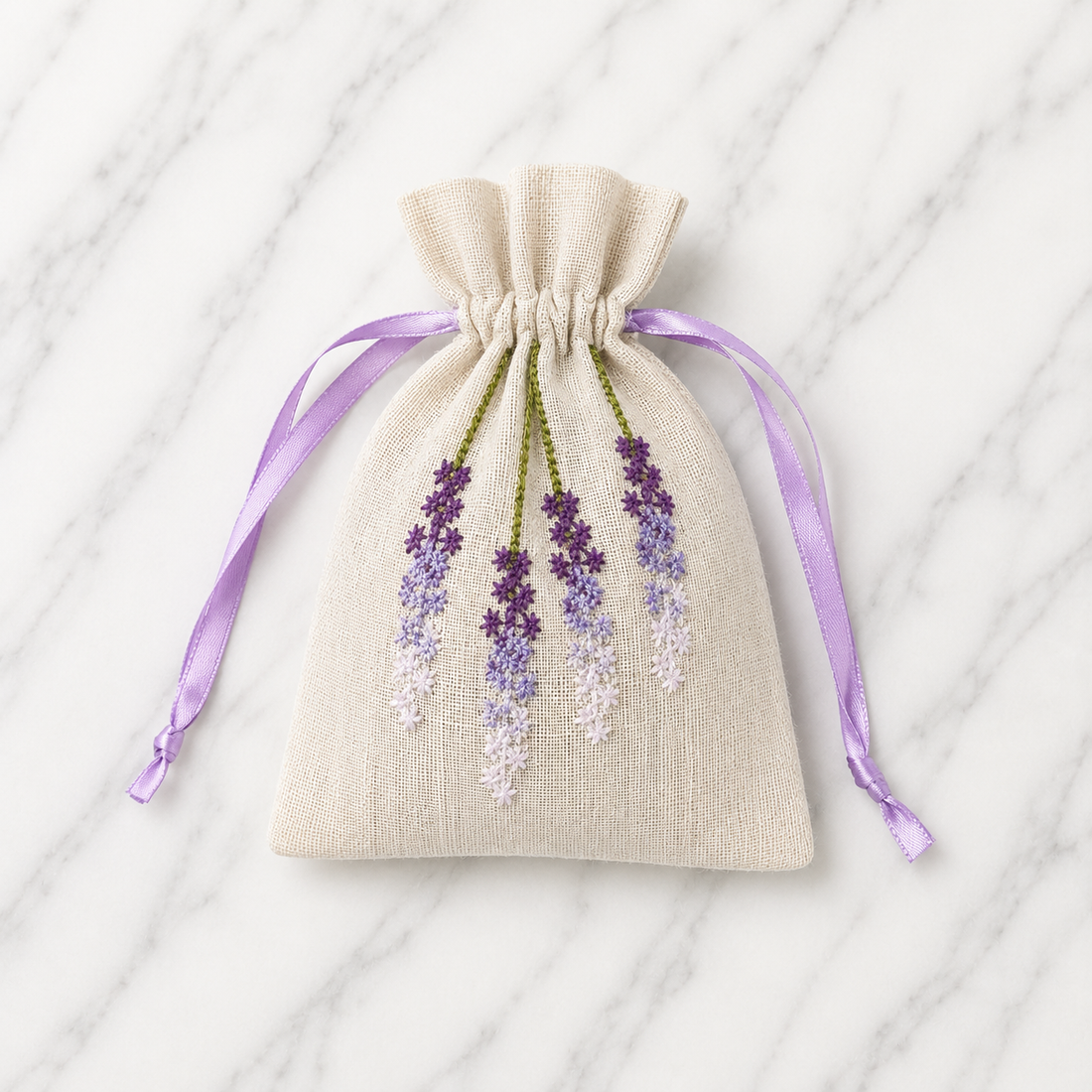 Lavender Filled Embroidered Scented Sachet