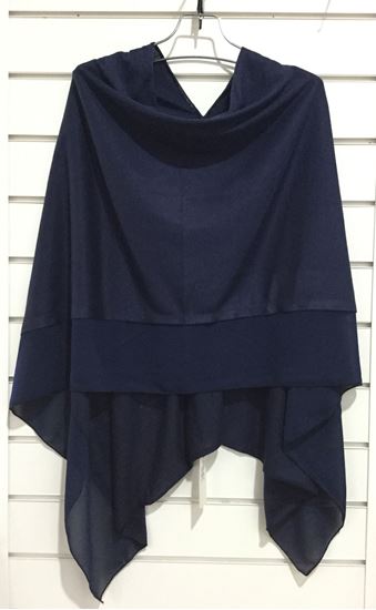 navy poncho
