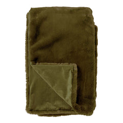 Luxury Military Olive Throw