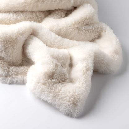 Luxury Snow White Throw