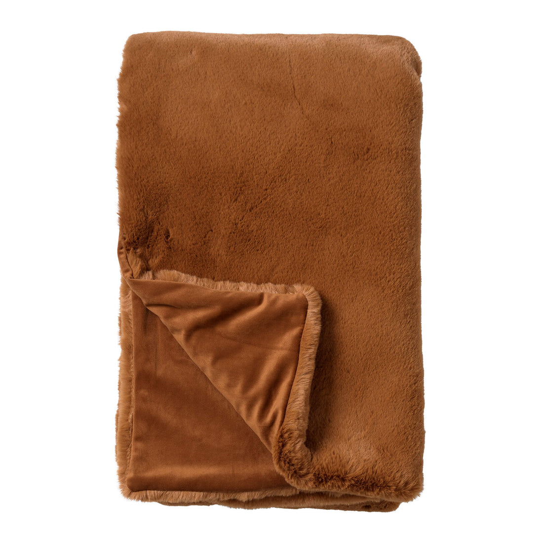 Luxury Tobacco Brown Throw