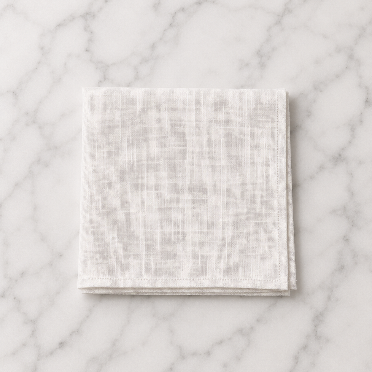 Irish Linen Hankie Plain - 24 x 24cm