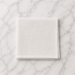 Irish Linen Hankie Plain - 24 x 24cm