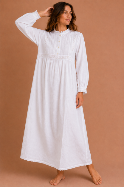 Polo Long Sleeved Ladies Nightdress