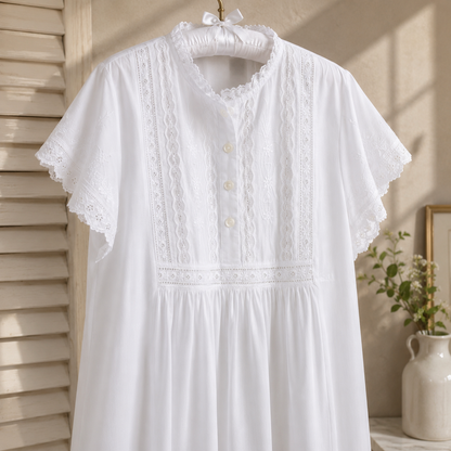 Polo Short Sleeved Ladies Nightdress