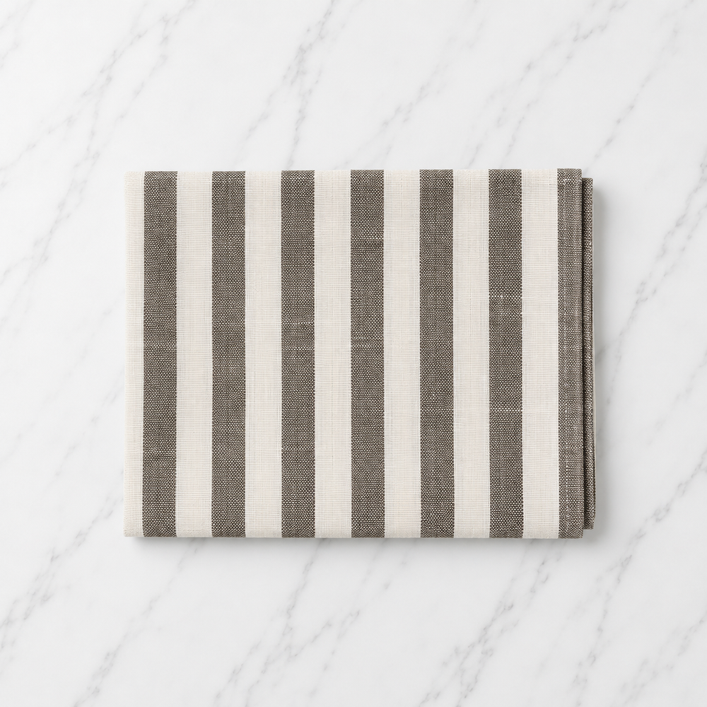 Linen Tea Towel WIth Stripes