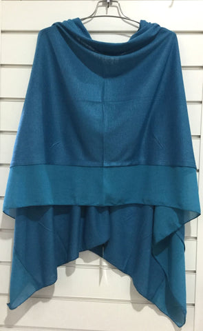 Poncho Tiffany Blue