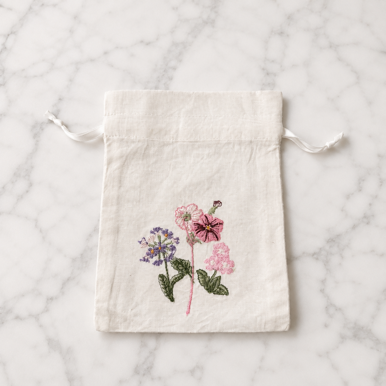 Irish Made Sachet Bag With Wild Flowers