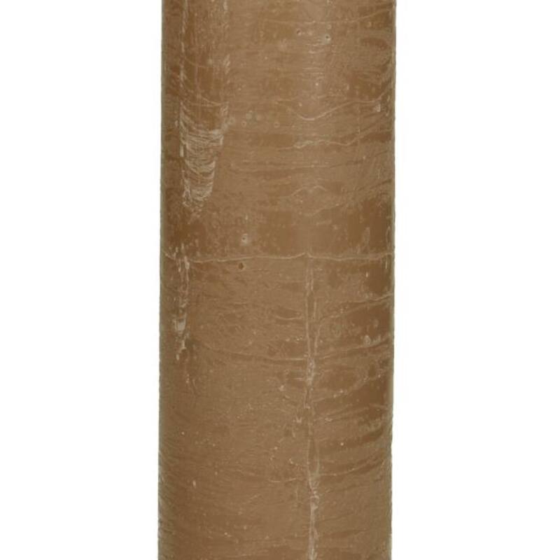 Taupe Taper Candle